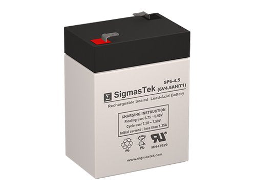 6 Volt 4.5 AH F1 Terminal Replacement Battery P9468