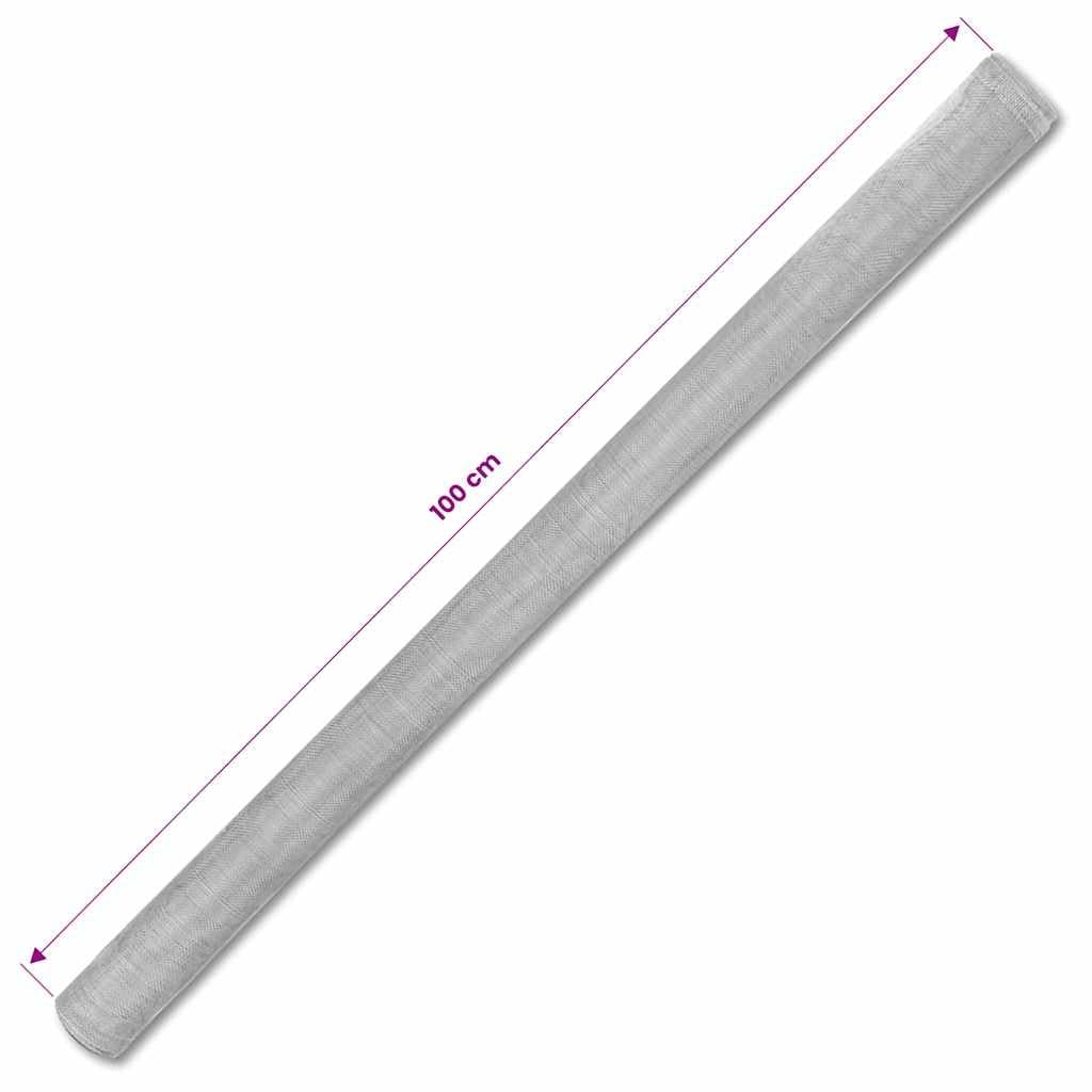 Aluminum Mesh Screen 39.4"x196.9" Silver I452