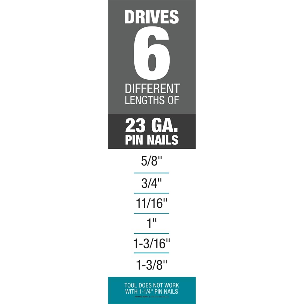 18V Cordless 23 Gauge Pin Nailer M636