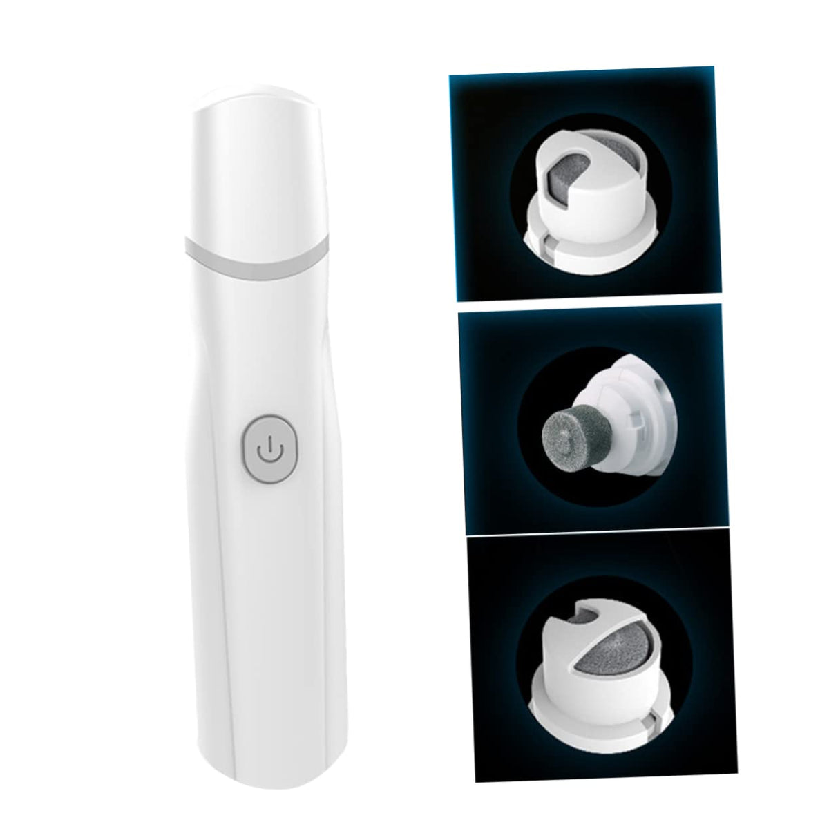 3pcs Electric Pet Nail Grinder Grey C3289