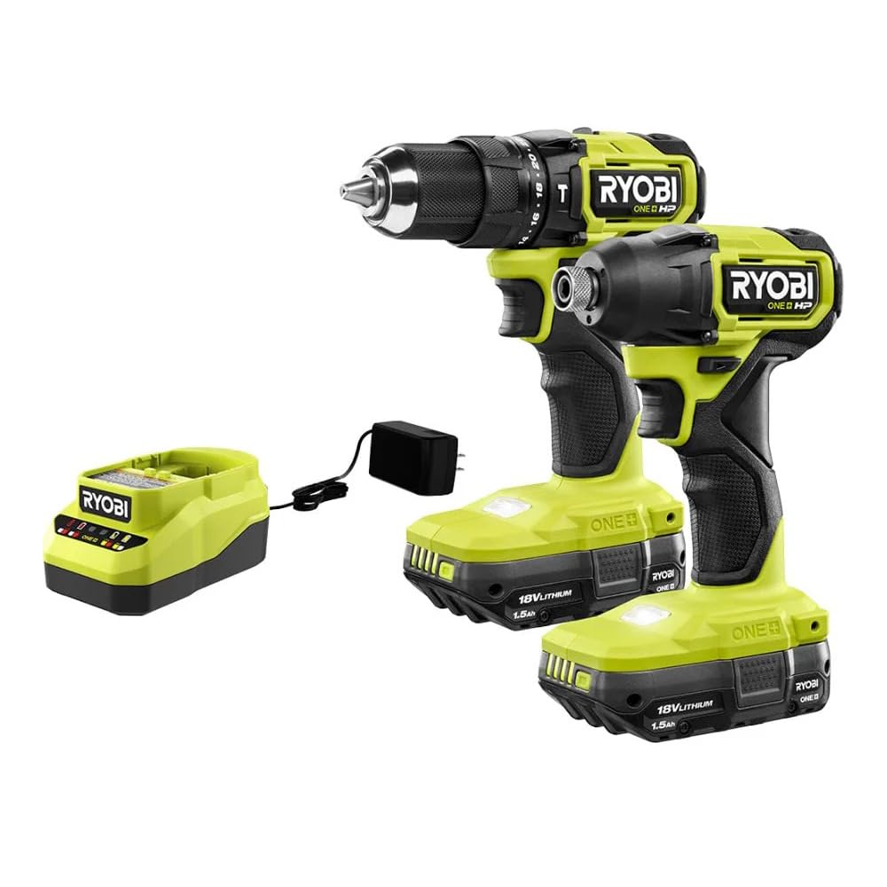 18V Brushless Drill Impact Driver Combo Kit P384