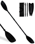 Adjustable Kayak Paddle 62–87 Inches Stainless Steel Fiberglass Non-Slip Grip with Carry Bag T41330