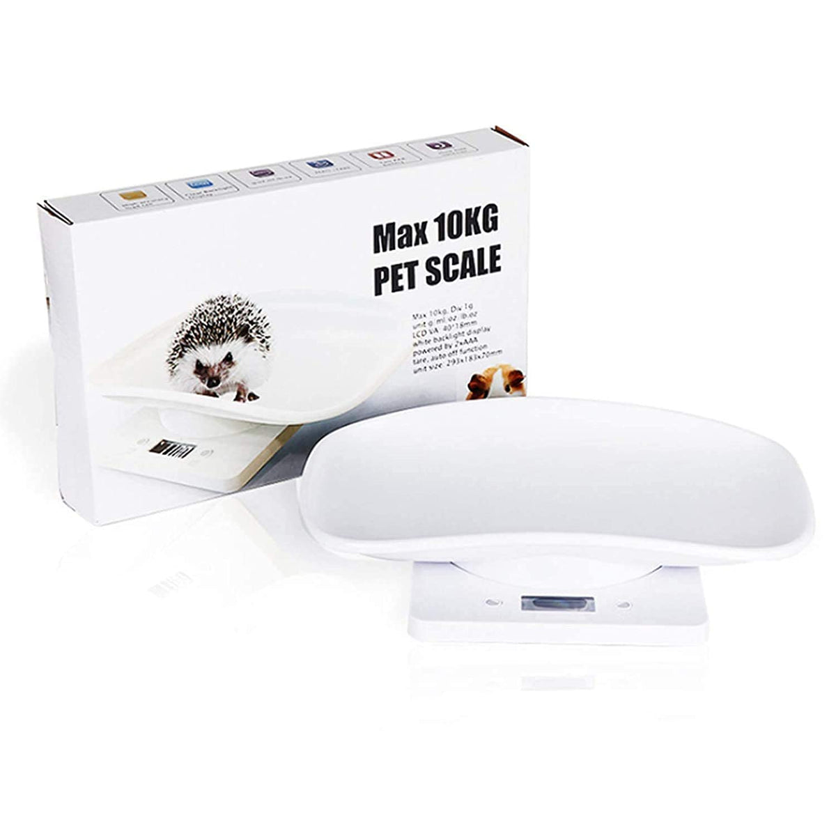 Digital Pet Scale 22 lbs Capacity White T65981