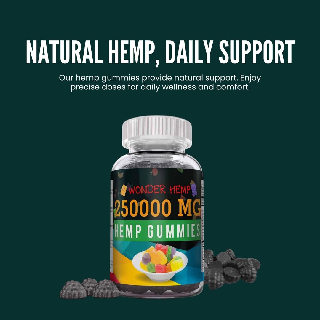 Hemp Gummies Supplement with Hemp Oil Extract U9556