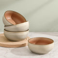 Stoneware Ceramic Cereal Bowls Set of 4, 21 oz Y89892