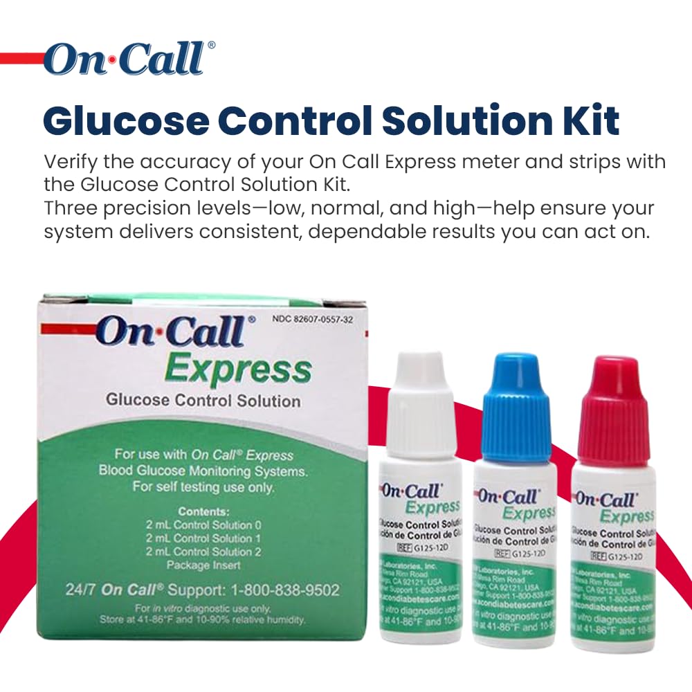 Glucose Control Solution Kit Level 0, 1 & 2, 3-Pack 2mL Bottles Z50705