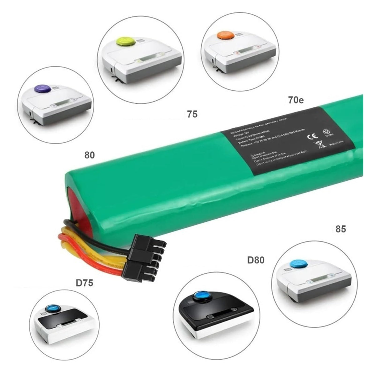 12V Ni-Mh Rechargeable Replacement Battery C1953