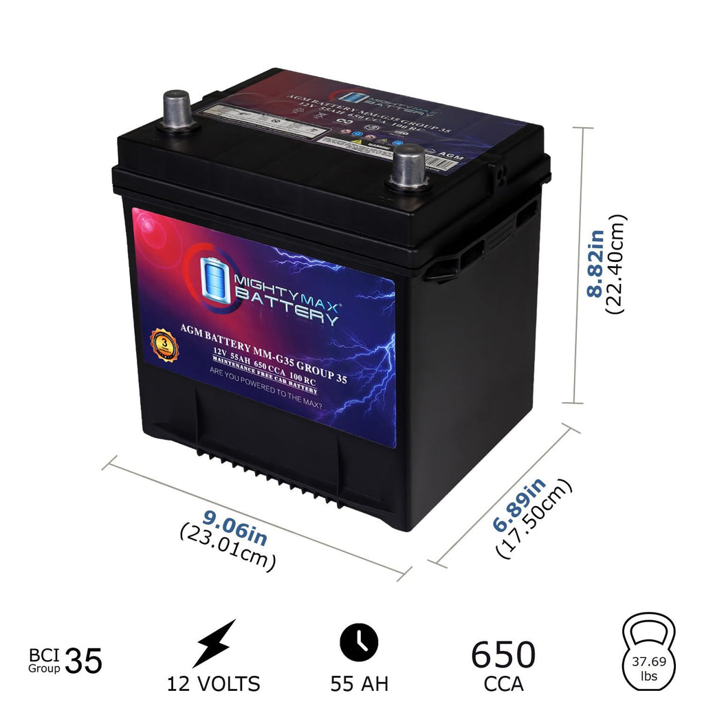 12V 55Ah AGM Replacement Battery X912