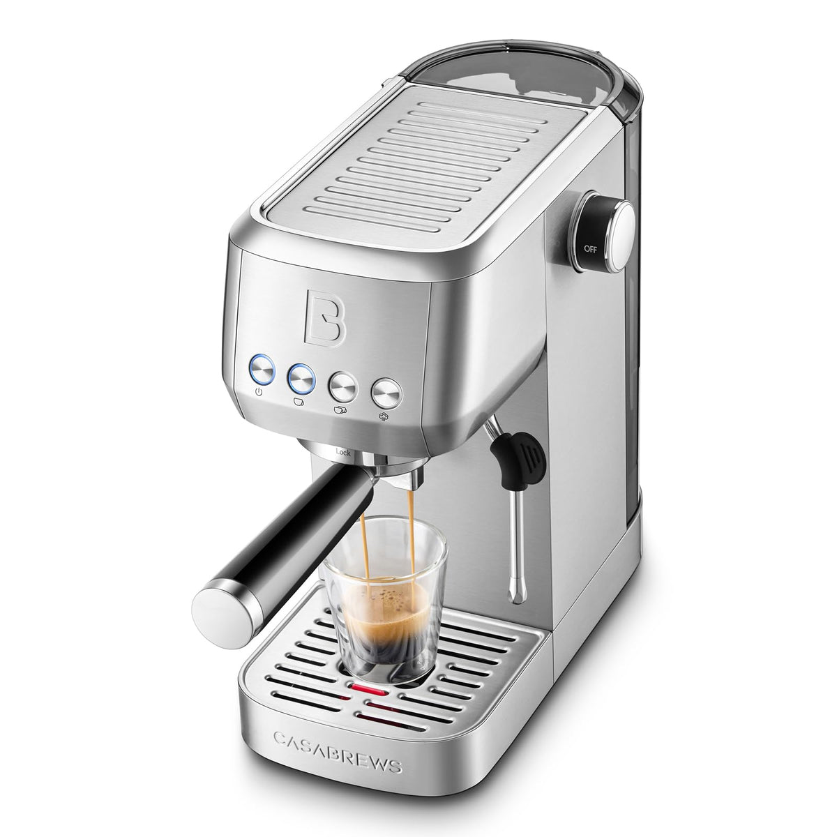 Stainless Steel Espresso Machine with Steam Wand I703008