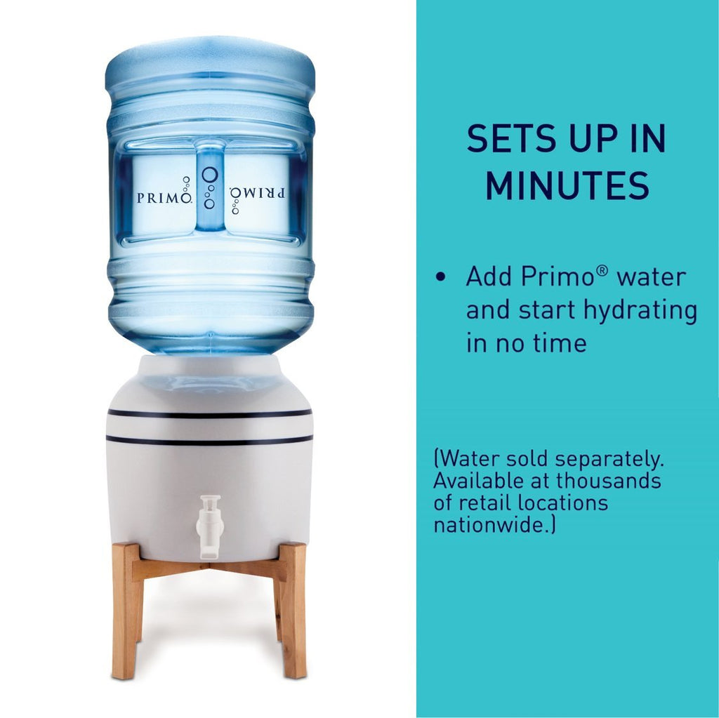 Ceramic Countertop Water Jug Dispenser with Stand V9540