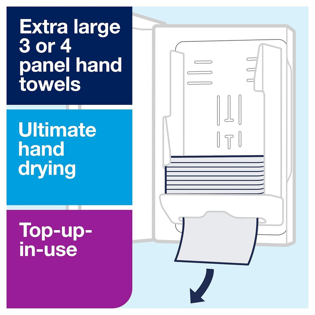 Black Multifold Hand Towel Dispenser with Multifold Hand Towel X59308