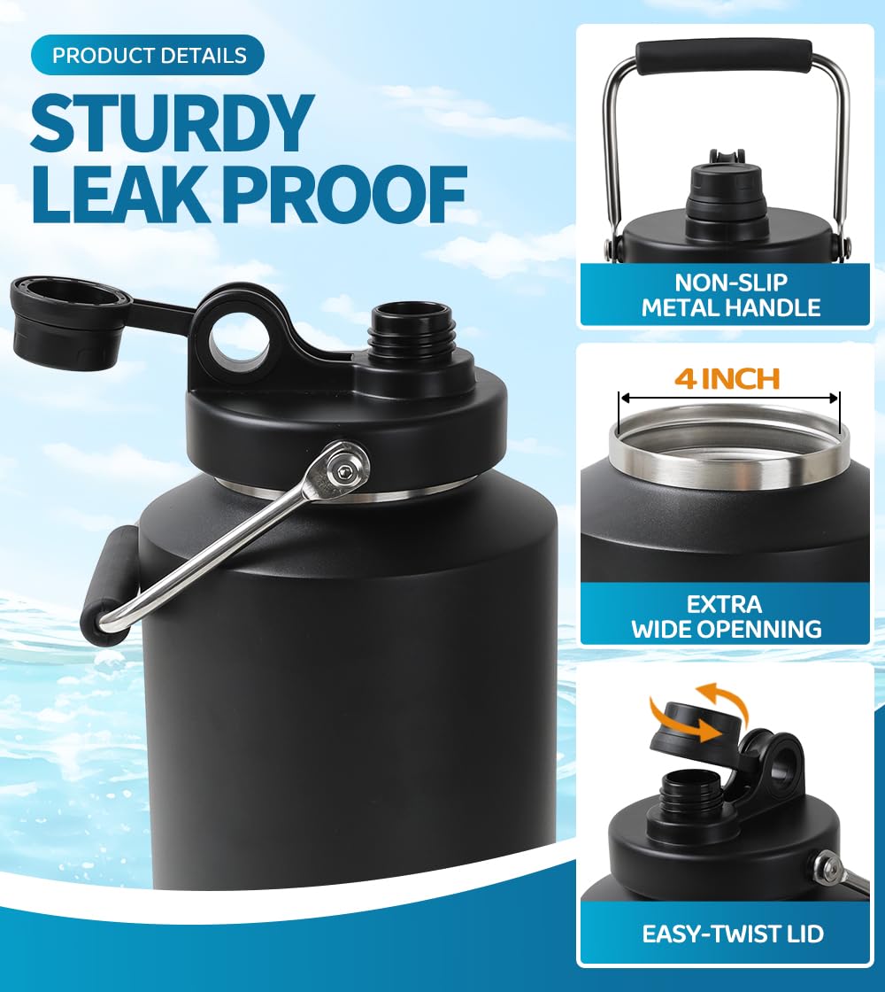 128 oz Stainless Steel Insulated Water Jug A603