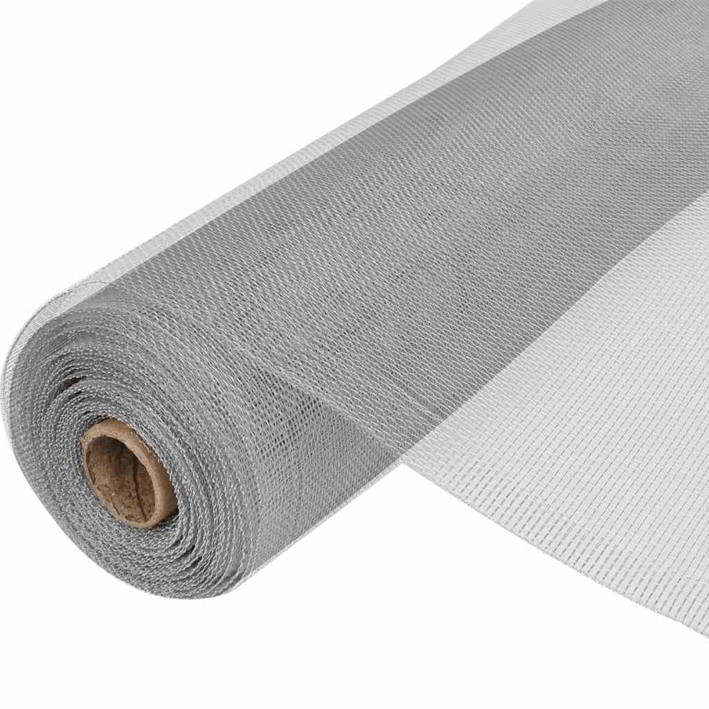 Aluminum Mesh Screen 39.4"x196.9" Silver I452