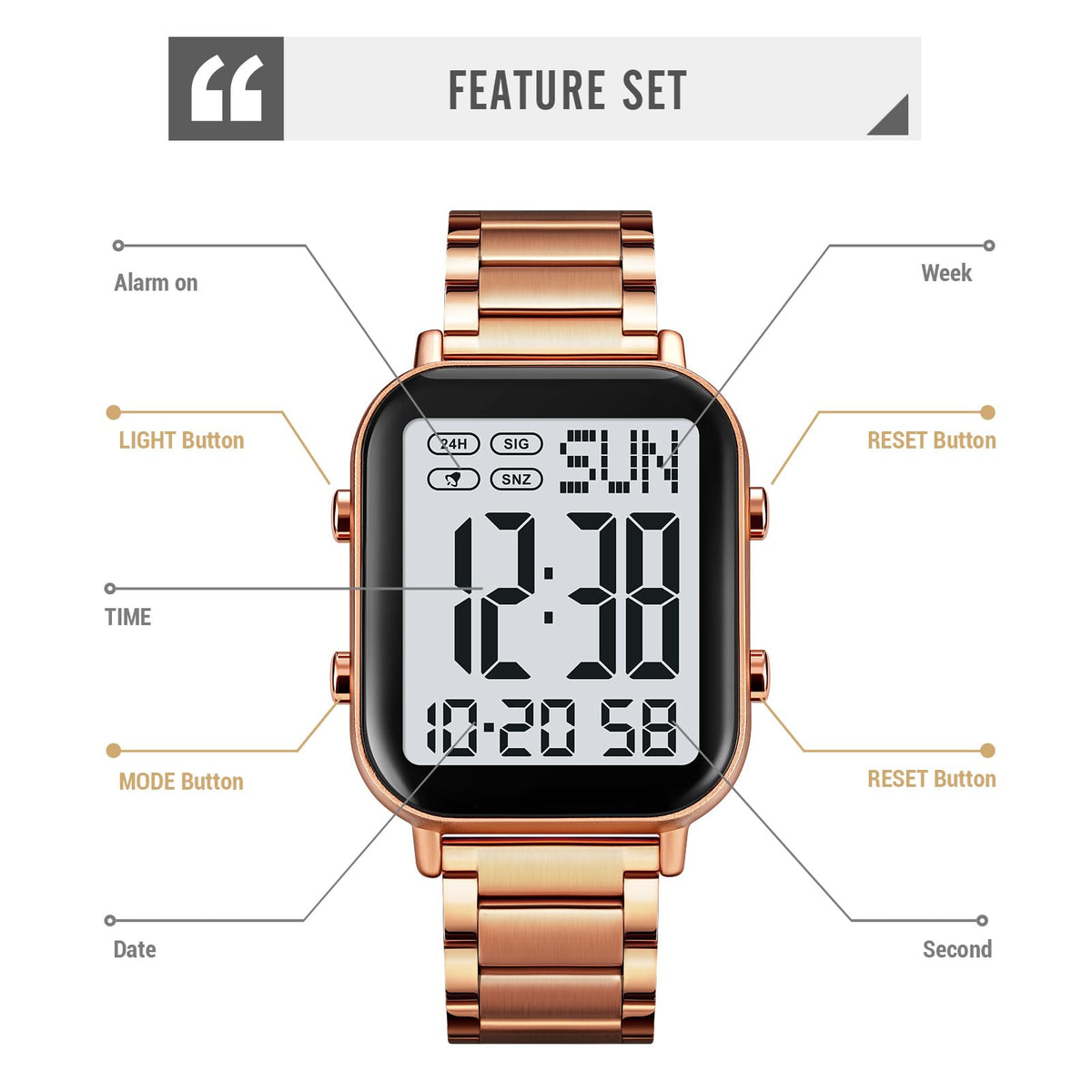 Men's Stainless Steel Chronograph Watch X83896