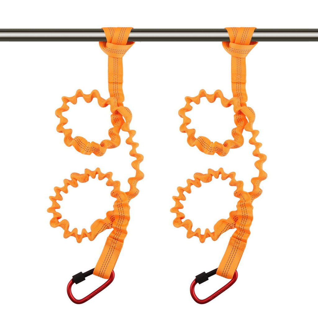 Stretchable Kayak Paddle Leash with Locking Carabiner P42502
