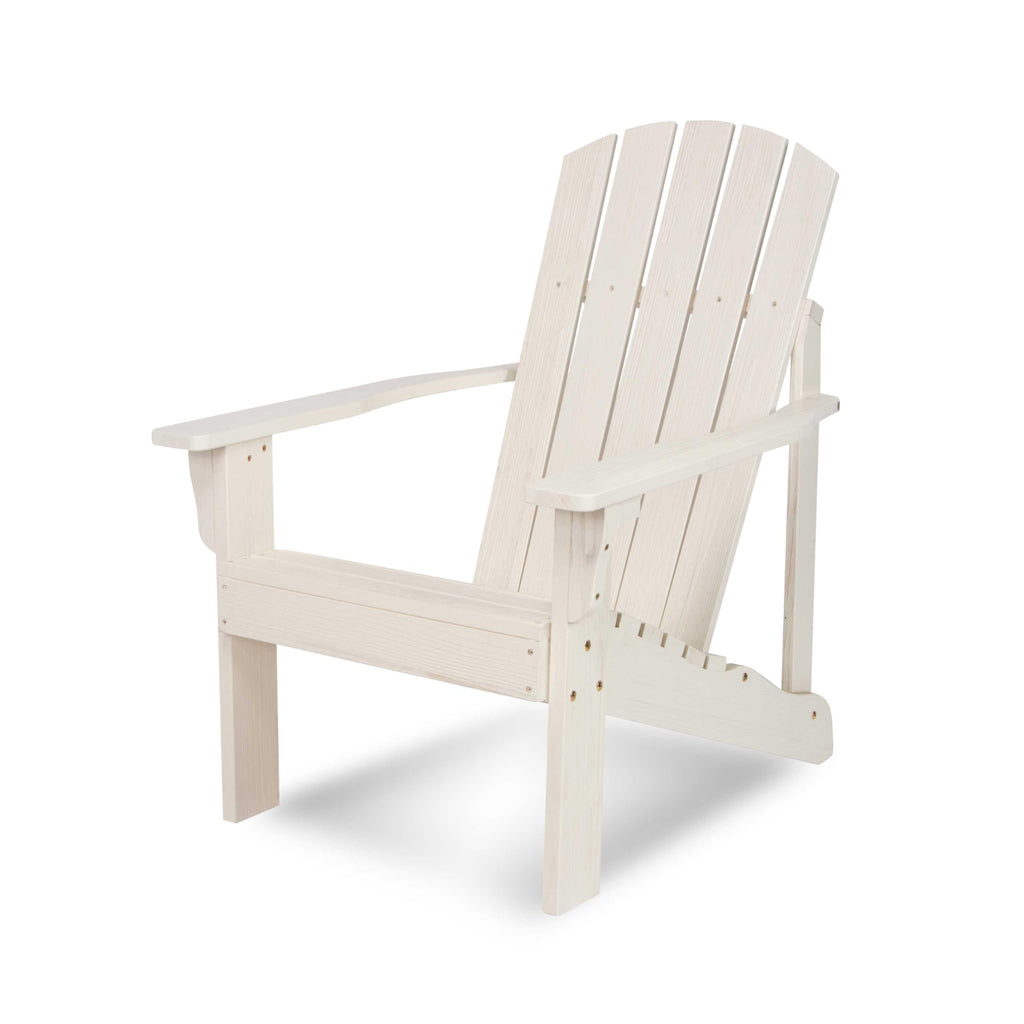 Eggshell White Wooden Adirondack Chair J793671