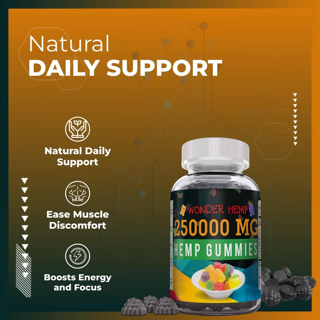 Hemp Gummies Supplement with Hemp Oil Extract U9556