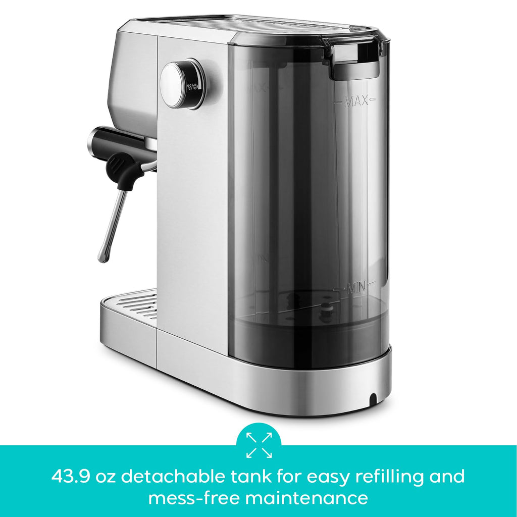 Stainless Steel Espresso Machine with Steam Wand I703008