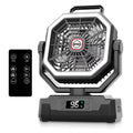 Black 10-Inch 40000mAh Portable Camping Fan J5967