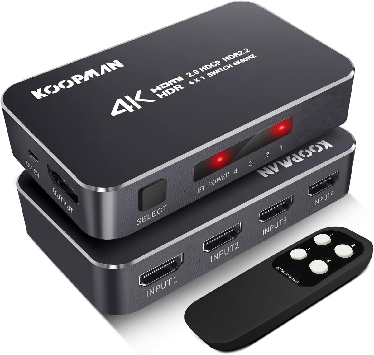 4 Ports 4K 60Hz HDMI Switch K29523