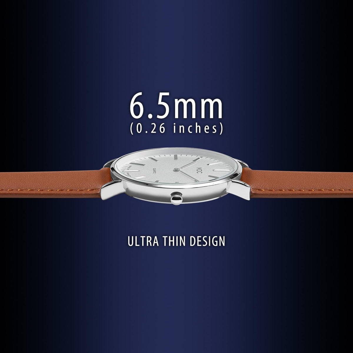 Minimalist Dress Watch Ultra Thin Leather Band W117279