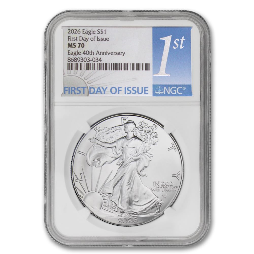 1 oz American Silver Eagle Coin MS-70 X796