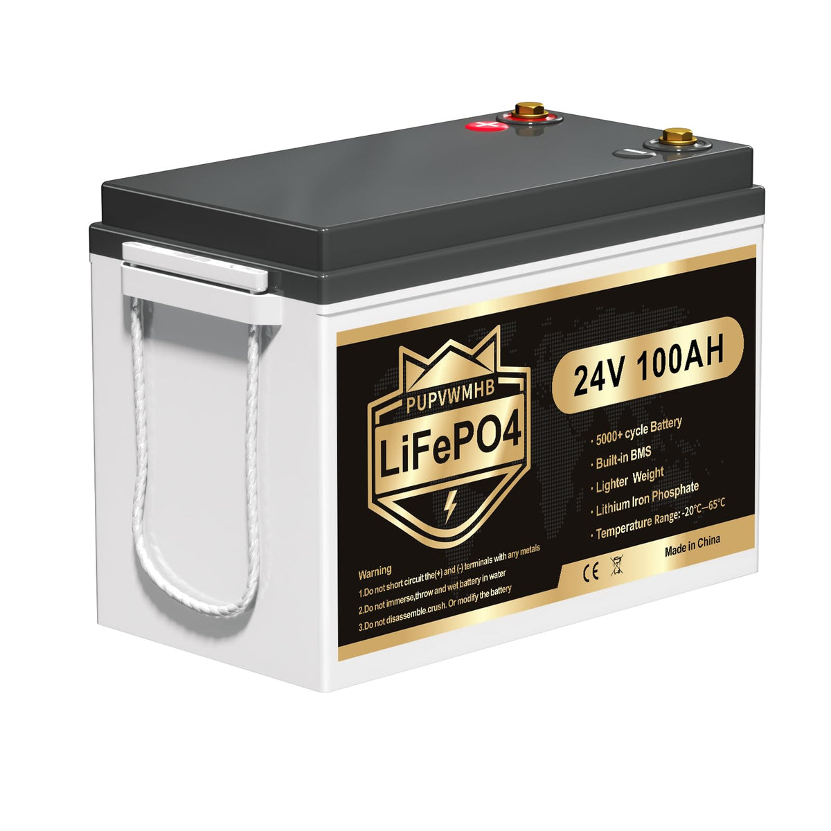 24V 100AH Lifepo4 Battery with 100A BMS Q265