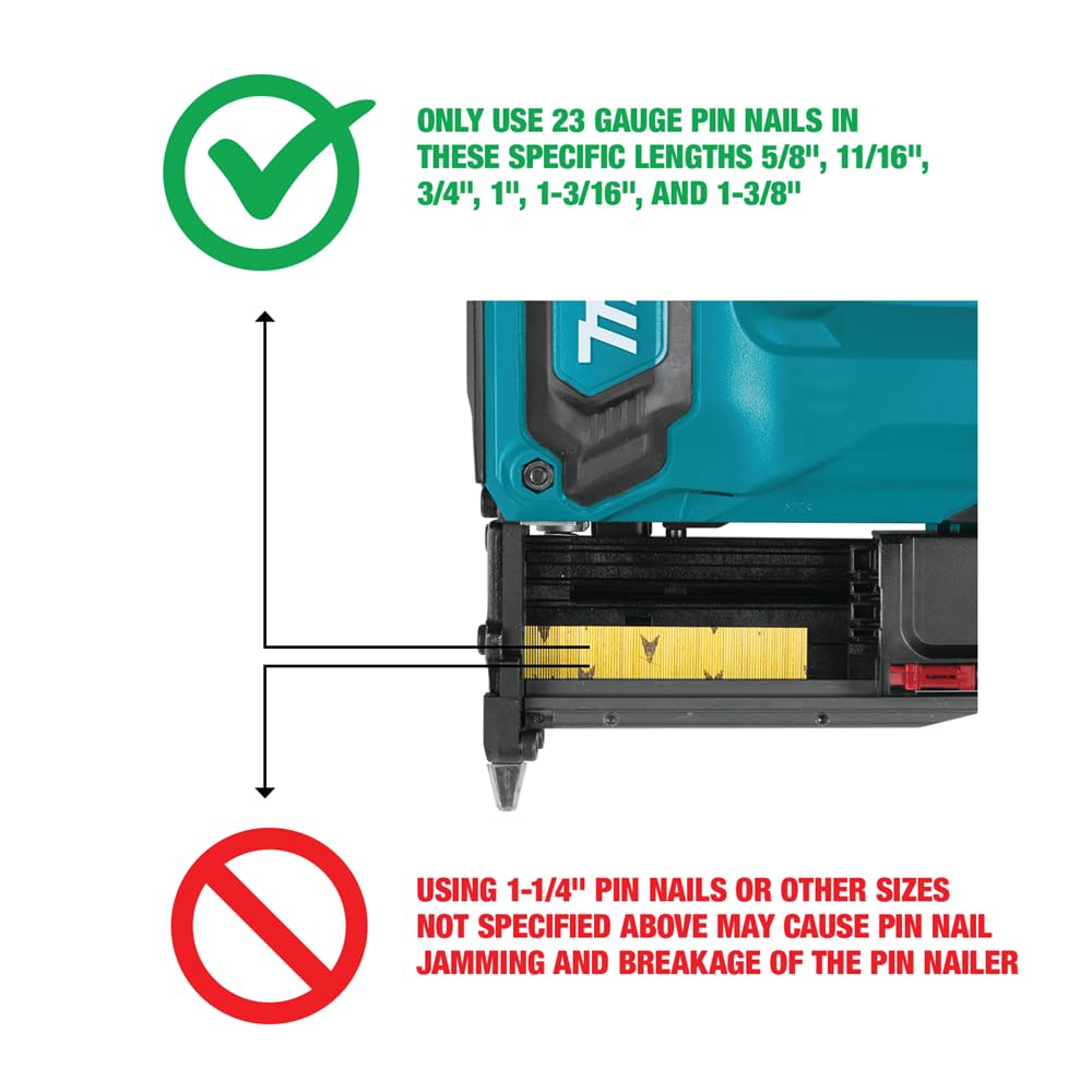 18V Cordless 23 Gauge Pin Nailer M636