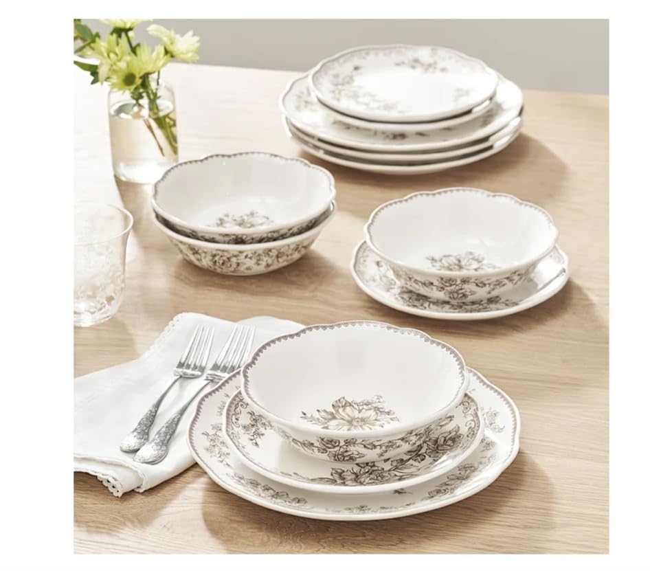 12-Piece Stoneware Dinnerware Set Z391506