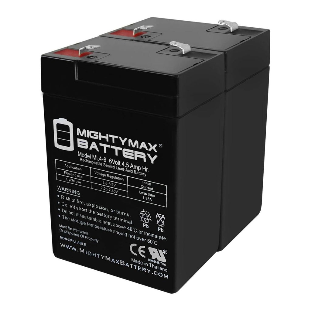 6V 4.5AH SLA Battery 2 Pack P527904