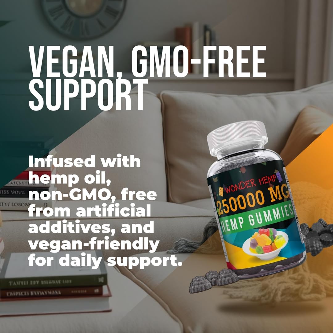 Hemp Gummies Supplement with Hemp Oil Extract U9556