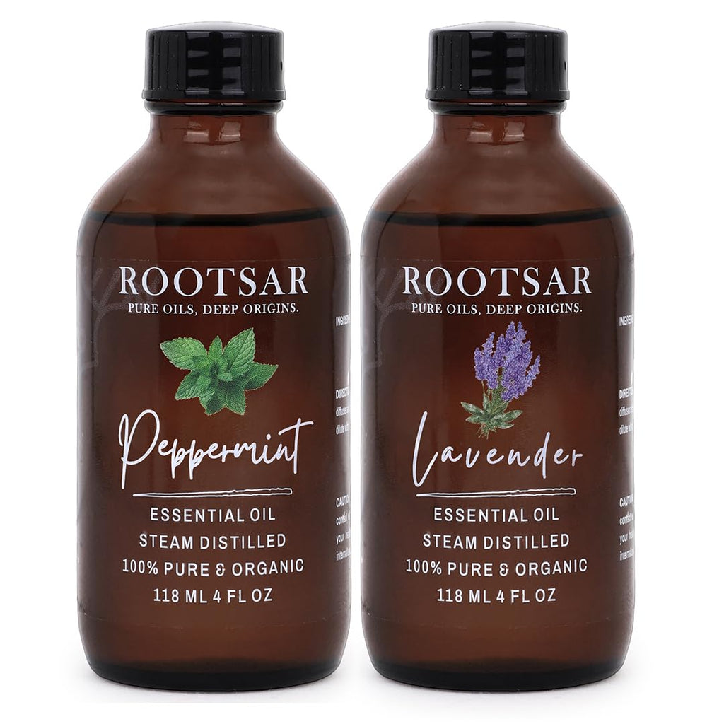 Lavender and Peppermint Essential Oils 4 Fl Oz A63888