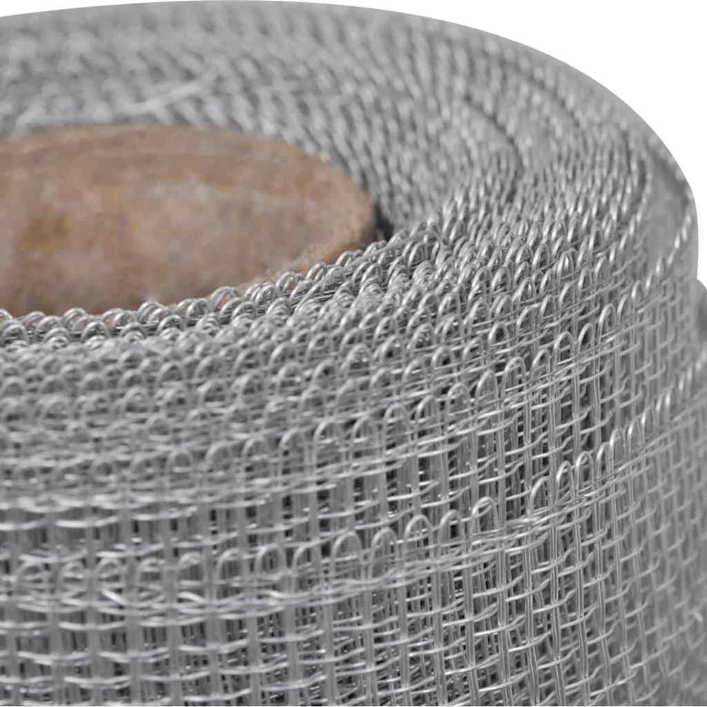 Aluminum Mesh Screen 39.4"x196.9" Silver I452