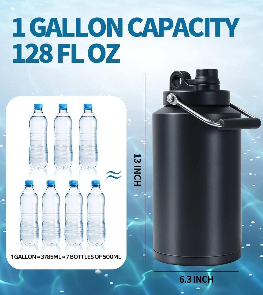 128 oz Stainless Steel Insulated Water Jug A603