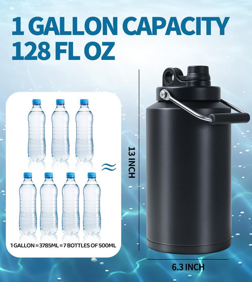 128 oz Stainless Steel Insulated Water Jug A603