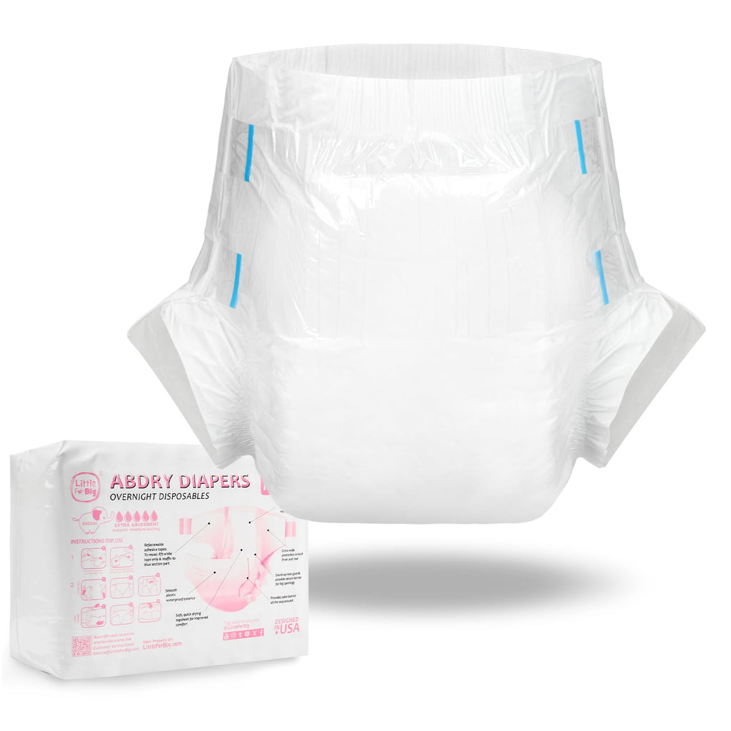 Adjustable Adult Diaper 10 Pieces White Medium A76179