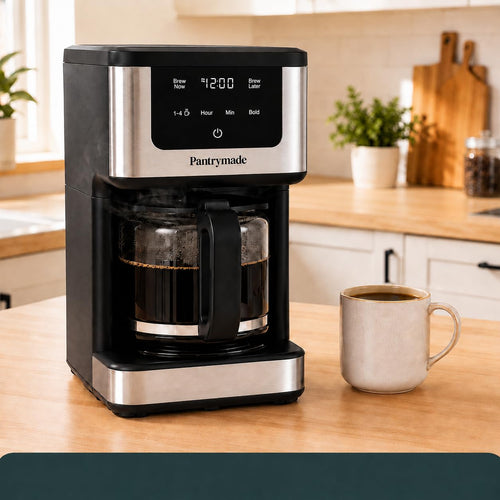 14-Cup Programmable Drip Coffee Maker with Glass Carafe, Black Q461