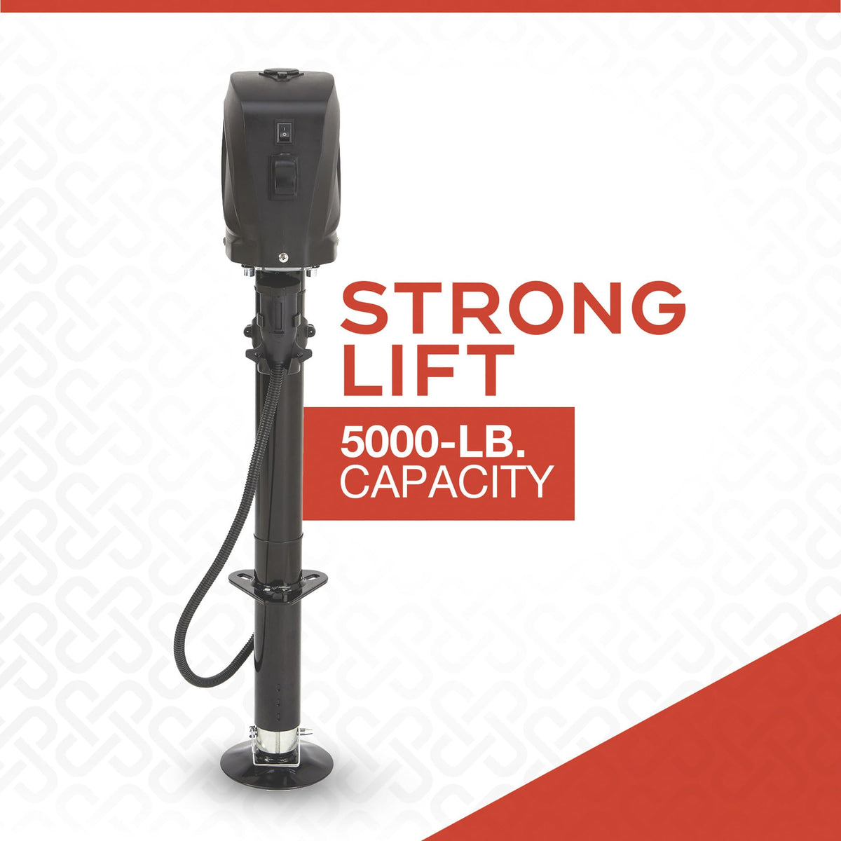 Electric Trailer Tongue Jack 5000-Lb. Capacity 12 Volt U35389