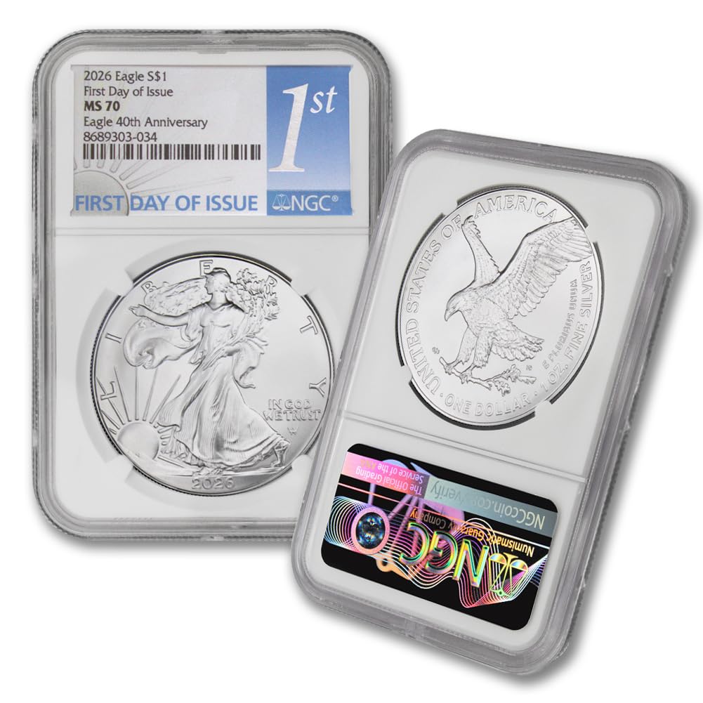 1 oz American Silver Eagle Coin MS-70 X796