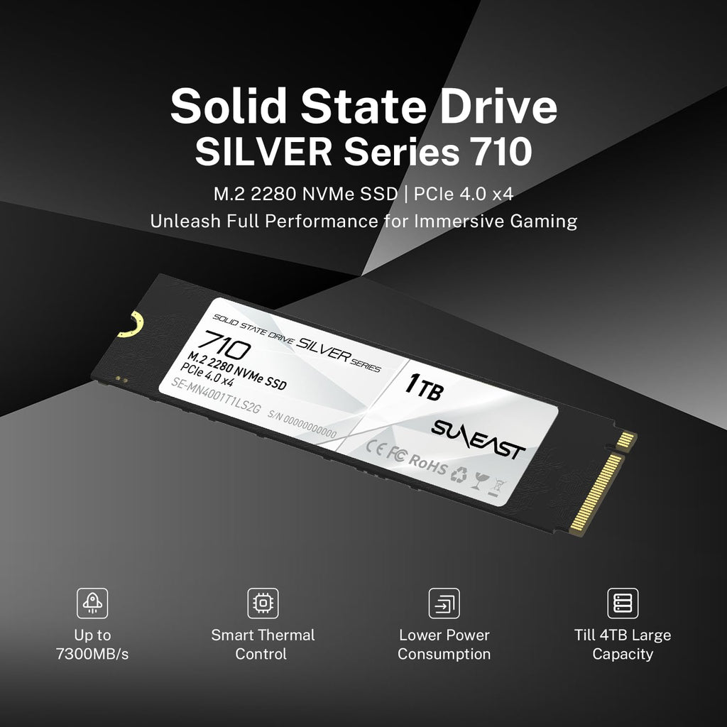 1TB M.2 2280 PCIe4.0 NVMe Internal SSD C833269