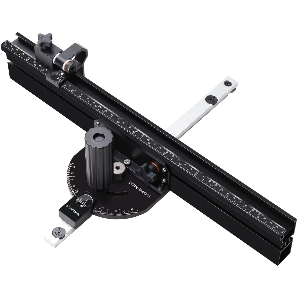 Portable Table Saw Miter Gauge with 18 Inch Fence and Flip Stop F630765