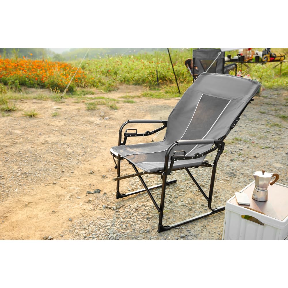 Oversized Portable Folding Camping Chair with Side Table S31853