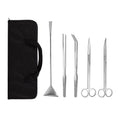 5 in 1 Aquarium Scissors Tweezers Spatula Stainless Steel Aquascaping Tools X353583