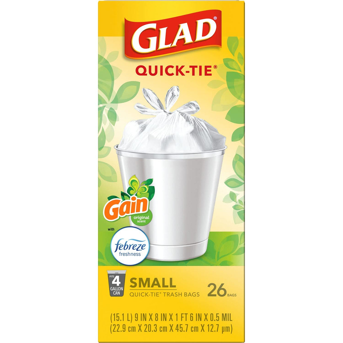 4 Gal 26 Count Trash Bags Pack of 6 G1720