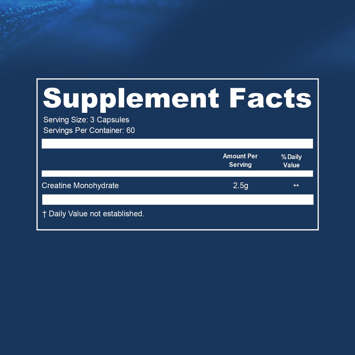 Creatine Monohydrate Capsules 2.5g 180 Count C198146