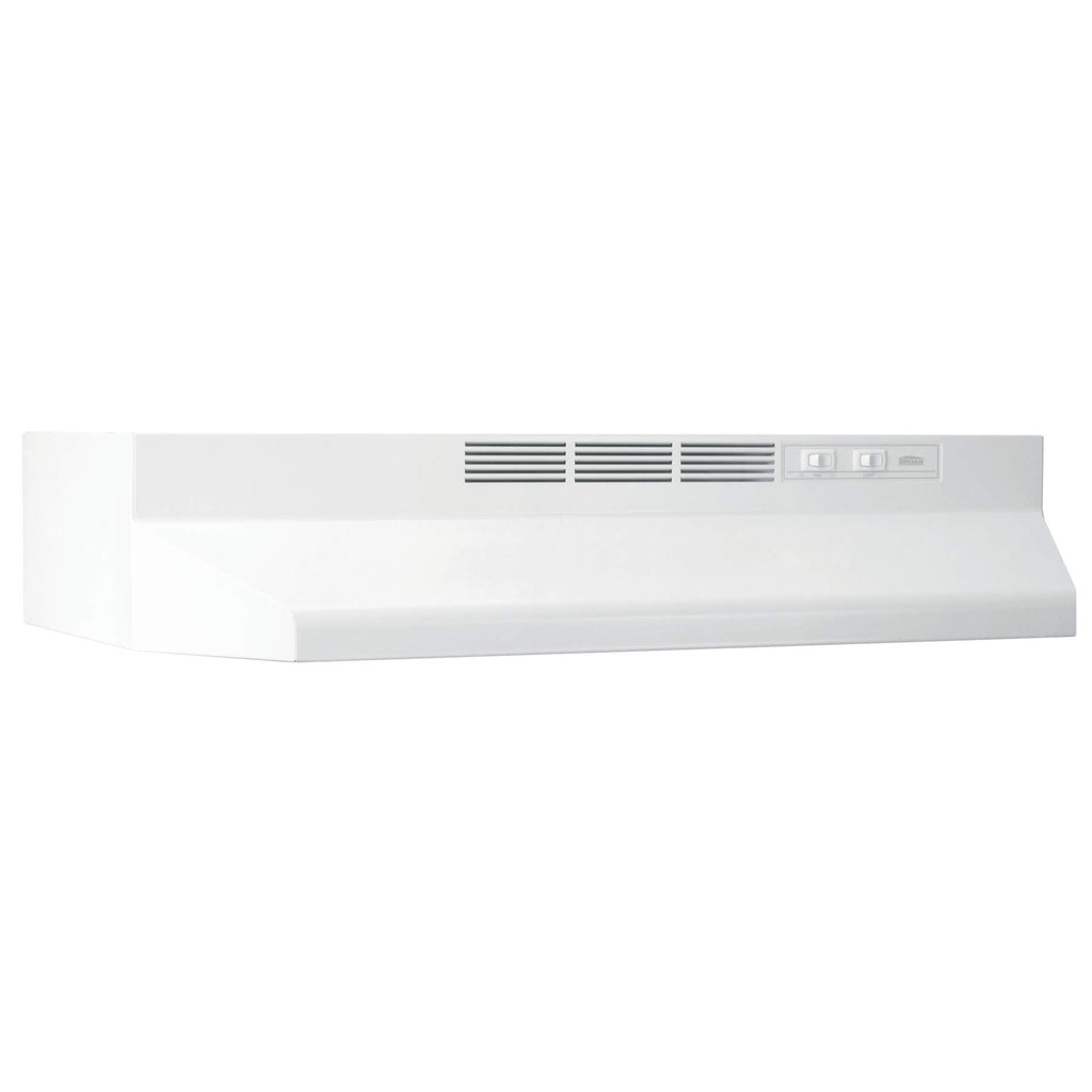 Ductless Range Hood with Lights, 30-Inch, White F30059