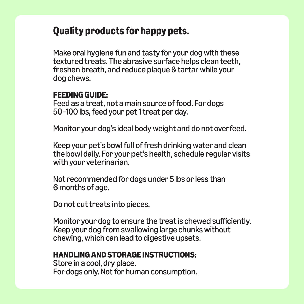 Unflavored Dental Dog Treats, 24 Count J34263