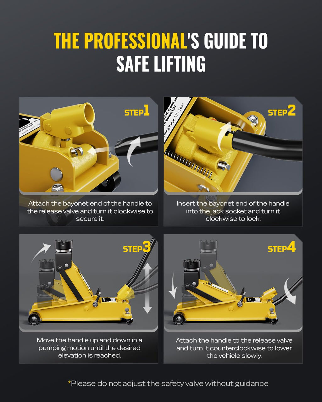 Heavy Duty 3 Ton Hydraulic Floor Jack I63357