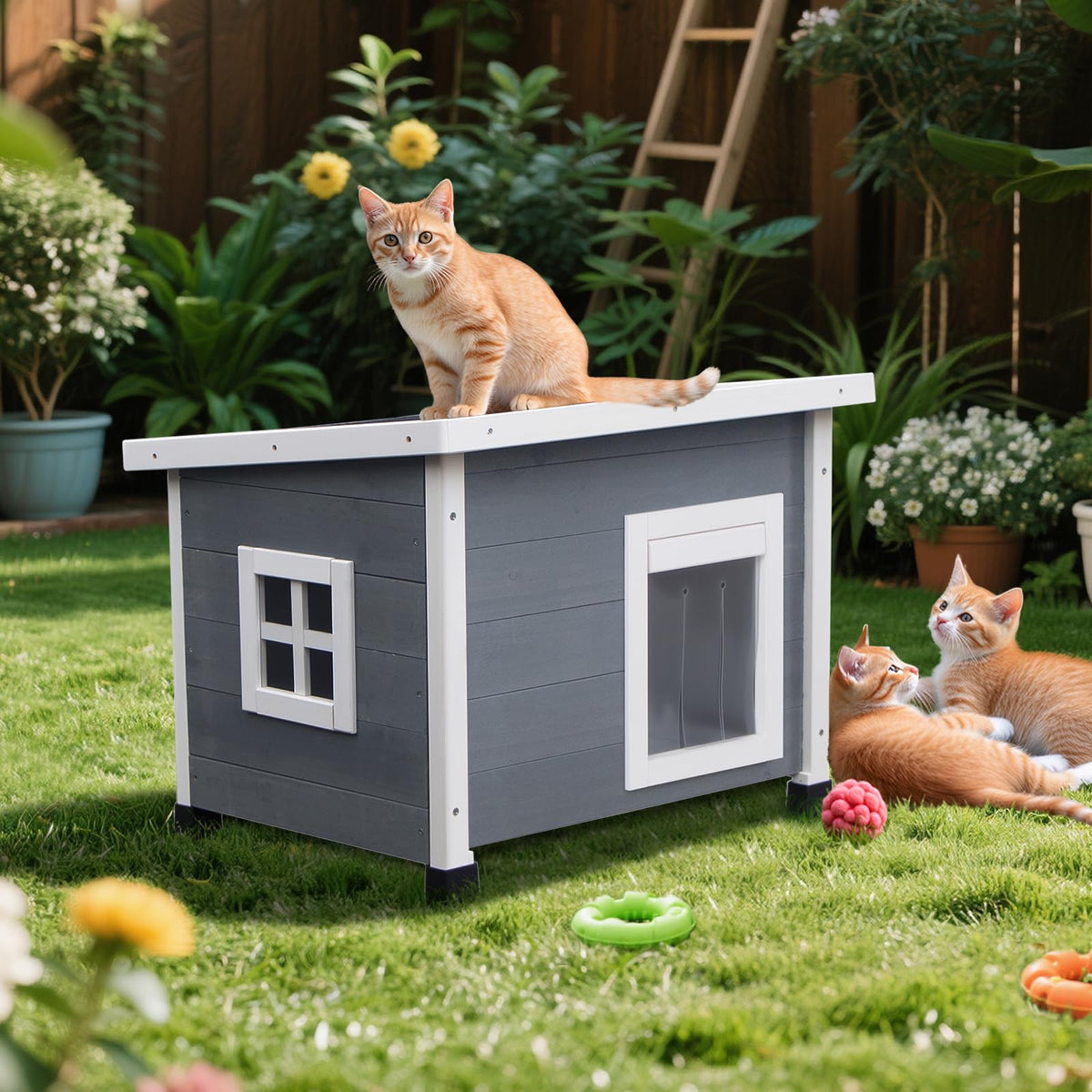 Wooden Pet House with Window C522