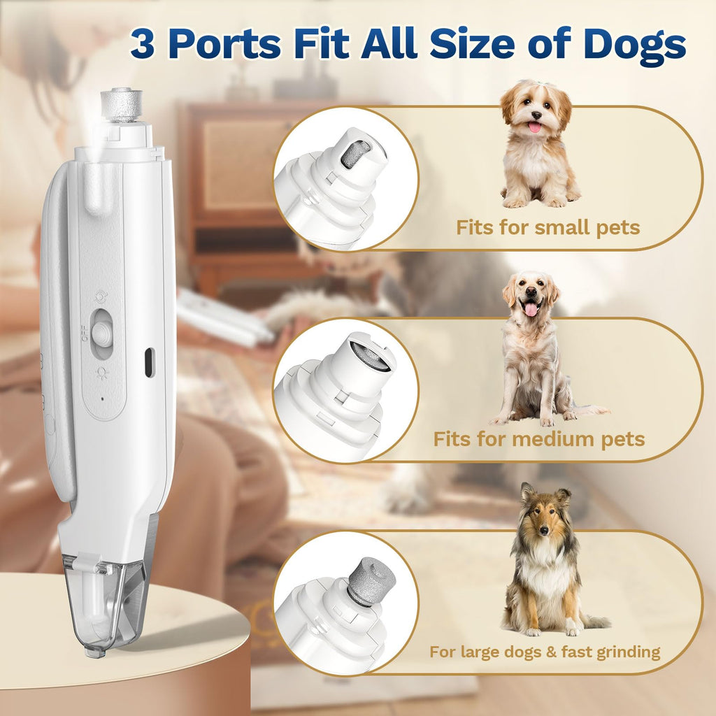 2-in-1 Dog Nail Clippers & Grinder with LED Light J783784